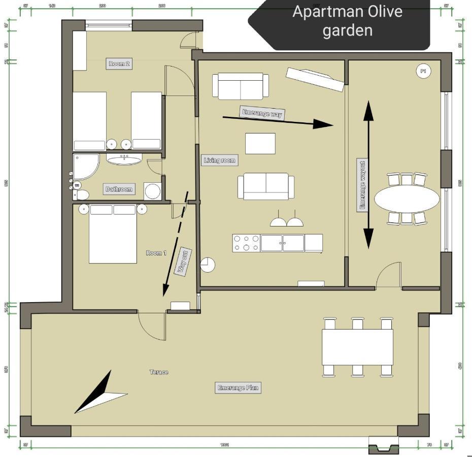 Apartment Olive Garden Vodnjan Esterno foto